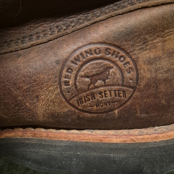 Red Wing Shoes Brown Leather Lace-Up Work Boots - Picture 12 of 13